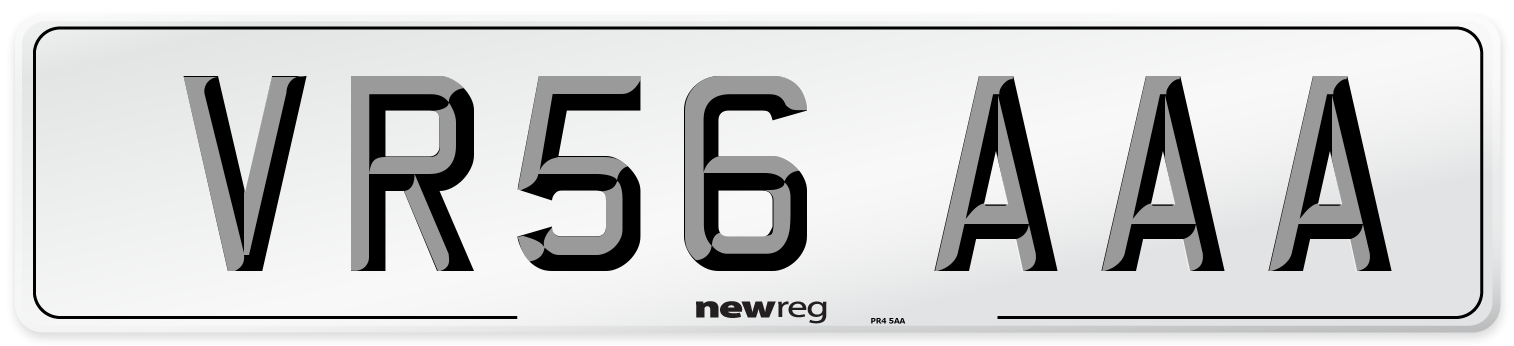 VR56 AAA Number Plate from New Reg